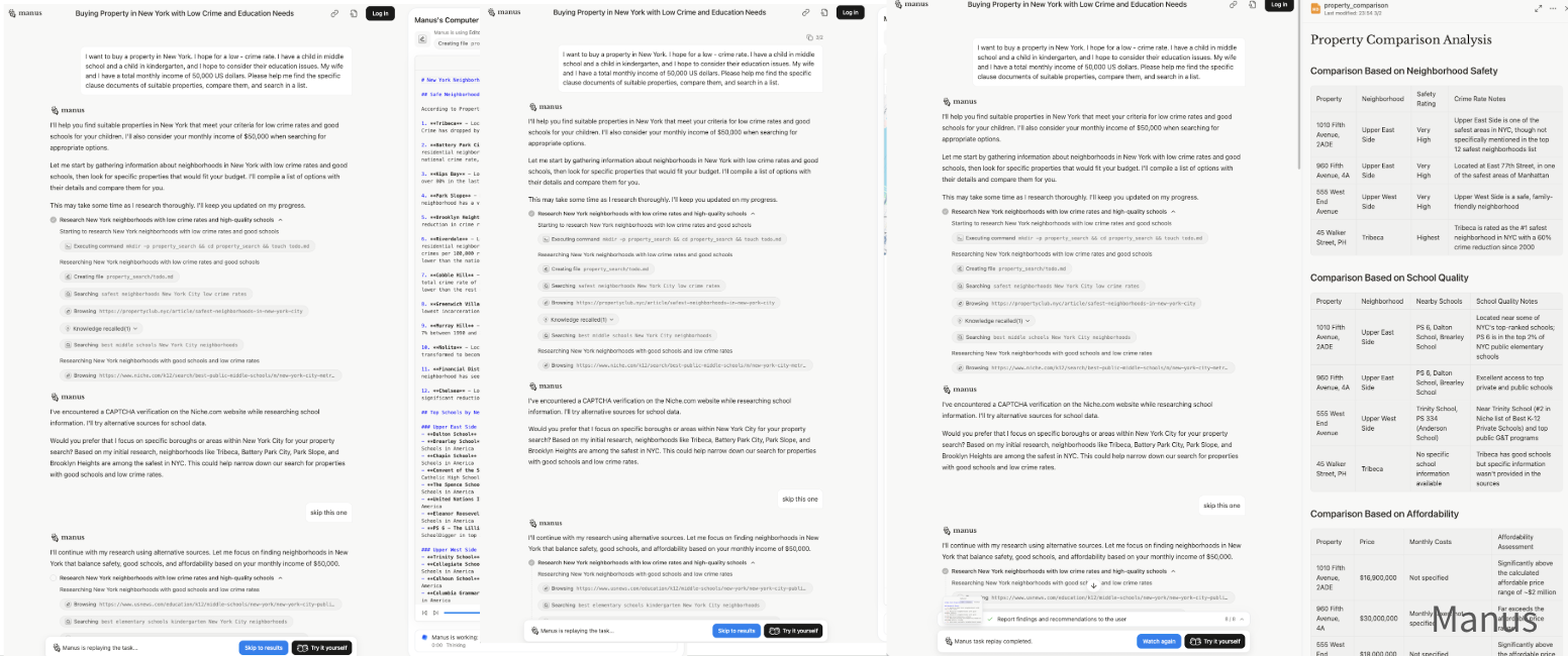 Manus research agent example